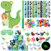 107 Pcs Dinosaur Birthday Party Favors Piñata Set Dino Decoration 16.5 X 11.8 X 3.1 Inch Dinosaur Birthday Piñata With Stick Blindfold For Party Favors(Green,Lovely)