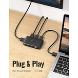 UGREEN HDMI Switch 3 in 1 Out 4K 30Hz Bundle with 4K HDMI Cable 6FT Braided 18