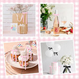 30 Pack Bow Cake Toppers Pink Bows For Cake Coquette Themed Bow Cupcake Toppers Pink Bow Birthday Decorations For Baby Shower Birthday Wedding Bachelorette Party Supplies