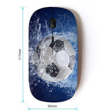 Soccer Football Sports Design Ergonomic Wireless Mouse With Nano Receiver