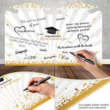 Jumbo Graduation Card Guest Book 2026 Graduation Party Decorations Class Of 2026 Big Giant Card For College High School Party, 24.8 X 16 Inches(Black, Gold)