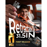 69W Retractable 4-in-1 Fast Car Charger for iPhone, Galaxy, Pixel, USB-C