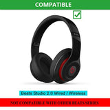 Studio 2/3 Replacement Earpads - Ear Pads Cushion With Protein Leather & Memory Foam For Beats Studio 2.0 Wired/Wireless Studio 3.0 Over-Ear Headphones By Dr. Dre Only (Khaki)