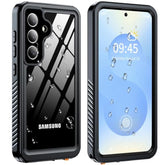 For Samsung Galaxy S25 Case Waterproof,Ip68 Waterproof Dustproof Case With Built-In Screen Protector, Full Body Protective Phone Cover For Galaxy S25 6.2 Inch, Black/Clear