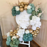 98pcs Dusty Blue Sage Green Balloon Arch Kit for Baby Shower, Birthday, Wedding Decor