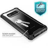 i-Blason Case for Galaxy Note 8 2017 Release, Ares Series Full-body Rugged Clear Bumper Case with Built-in Screen Protector (Black)