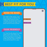 (2 Pack) for Samsung Galaxy S10 Screen Protector MilitaryShield Max Coverage HD Clear Film - Made in USA