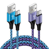 S24 Ultra Usb Type C Cable Fast Charging 6Ft/2Pack For Samsung Galaxy S24/S23/S22/S21/S25/S25 Ultra,3.1A Usb C To Usb A Cord Android Phone Car Cable Fast Charging For Google Pixel 9A/9/8,Iphone 16E 15