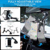 5-in-1 Car Phone Holder Dashboard Windshield Mount for All Smartphones