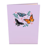 Mother'S Day Card - Garden Butterflies, Laser Cut And Handcrafted, 5 X 7 Inches, Blank Envelope Included