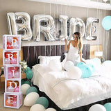 Bridal Shower Balloon Box Set: BRIDE TO BE, Groom - 96 Piece Decoration Kit