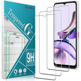 [3 Pack Screen Protector For T-Mobile Revvl 7 5G Tempered Glass, NO Bubbles, Case Friendly, Anti-Scratch, Easy to install, 9H-hardness, Transparent