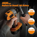 2 Pack 4.6Ah Dc9096 Replace For 18V Battery Compatible With Dewalt 18 Volt Battery Xrp Dc9096 Dc9099 Dc9098 Dw9099 Dw9098 Cordless Power Tools