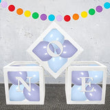 First Birthday Balloon Boxes,Baby Boxes With Letters For Baby Shower,C