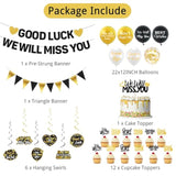 Farewell Party Decorations, We Will Miss You Banner Cake Topper Balloons Hanging Swirls Kit, Going Away/Leaving/Retirement Party Decorations For Men Women, Coworker Goodbye Party Supplies