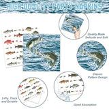170Pcs Gone Fishing Party Decorations Fishing Birthday Party Decorations Include Plates, Cups, Cutlery, Banner, Tablecloth For Ofishally One Birthday Decorations, Serve 24