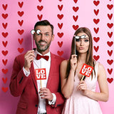 Red Valentines Heart Banner Valentines Day Hanging Garland Banner For