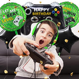 5 Pcs Video Game Party Decoration, Level Up Birthday Balloons?Video Game Foil Balloon For Game On Birthday Party Supplies