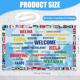 International Flag Backdrop International Welcome Banner
