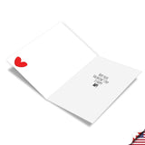 Funny Valentine'S Day Greeting Card With 5 X 7 Inch Envelope For Men And Women (1 Card) Snoring Loud C8448Vdg