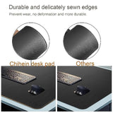 59" X 24" 4Xl Pu Leather Desk Mat (Black/Gray), Huge Mouse Pad, Dual Sided Desk Pad Protector, Waterproof Writing Blotter For Gaming/Office/Home