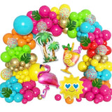 168-Piece Tropical Balloon Arch Kit Luau Flamingo Beach Party Decorations