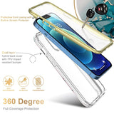 Compatible With Iphone 12 Case,Iphone 12 Pro Case With Built-In Screen Protector,With Fashionable Designs For Women Girls,Protective Phone Case For Iphone 12/12 Pro 6.1" Turquoise Pink Marble