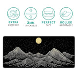 Gaming Large Mouse Pad For Desk,31.5X11.8In,Extended Xl Big Mousepad, With Anti-Skid Rubber Base With Stitched Edges Writing Pad,Keyboard Mouse Mat,Office Desk Mat,Mountain Range