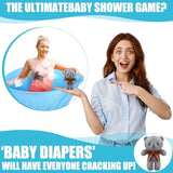 22 Pcs Funny Baby Shower Diapers Games Activities Fun Bridal Shower Games How Many Plushies Can You Catch In Your Big Diaper Gender Reveal For Boys Girls Adults(Blue)