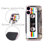 Case For Iphone 16 Plus Matte Finish Heavy Duty Soft Back Cover With Reinforced Corners Tpu Soft Bumper Retro Cassette Tape Case Compatible With Iphone 16 Plus