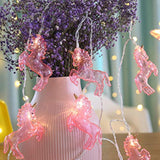 Cute Animal Unicorn Led String Lights Fall Decorations Sparkly Fairy Lights For Birthday Christmas Thanksgiving Family P