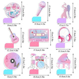 9pcs Music Party Honeycomb Centerpieces for Singer-Themed Birthday Decor