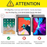 iPad Pro 12.9 Case 2015/2017 PU Leather Folio with Auto Wake/Sleep Brown