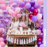 Pink and Purple Balloon Arch Kit 140pcs Different Sizes