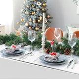 3 Pack Shiny Silver Foil Plastic Tablecloths for Party Decor, 54x108 Inches
