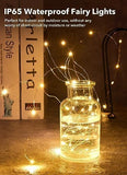 12 Pack Battery Operated Fairy Lights 7FT 20 LED Waterproof Silver Wire Firefly Lights for Wedding Centerpieces Ramadan Decor