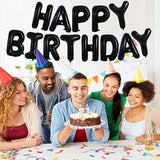 52 Pieces 16 Inch Black Letter A-Z Balloons,Custom Phrase Mylar Foil Alphabet Letter Diy Personalized Phrase Banner For Birthday Anniversary Celebration Graduation Party Supplies Decoration