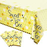 1pcs Sweet as Can Bee Tablecloth β 54"x108" Bee Theme Baby Shower Table Cover