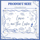 Love on the Lake camping bachelorette party backdrop 7x5ft for photos