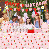 Strawberry Party Supplies Tableware Set Fruit Theme Birthday & Baby Shower Decor