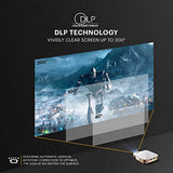 Luma 350 Portable Smart Projector W/ Luma App | Ultra Hd Rechargeable Video Projector W/ Onboard Android 6.0, Streaming Apps, Wi-Fi, Mirroring, Remote Control & Crystal-Clear Imaging