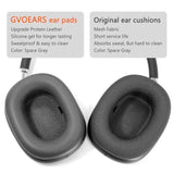 Premium Replacement Ear Cushions For Apple Airpods Max Headphone, Protein Leather Memory Foam Earpads With Excellent Noise Isolation (Black)