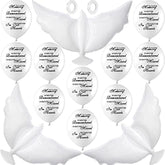Dove Memorial Balloons To Release In Sky, Biodegradable Funeral Balloons Memorial Decorations For Celebration Of Life Party Happy Birthday In Heaven, 30 Memorial Balloons & 3 White Dove Balloons