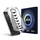 OneFish Screen Protector for Iphone 14 Pro Max, HD Clarity Tempered Glass Film 9H+ Hardness, with Hassle-Free Installation Frame, Dust-Free Bubble-Free Anti-Fingerprint, 2Pack