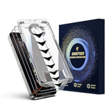 OneFish Screen Protector for Iphone 14 Pro Max, HD Clarity Tempered Glass Film 9H+ Hardness, with Hassle-Free Installation Frame, Dust-Free Bubble-Free Anti-Fingerprint, 2Pack