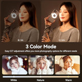Magsafe LED Fill Light for iPhone Adjustable Selfie Ring Light Black