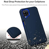 Samsung Galaxy A12 Rugged Dual Layer Shockproof Case Blue