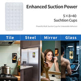 Silicone Suction Phone Case Adhesive Mount, Hands-Free Strong Grip Holder for Selfies, Silicon Adhesive Stand Sticky for Cell Phone (Black)