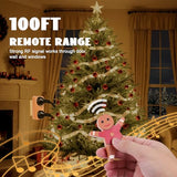 Remote Control Outlet For Christmas Gingerbread Man, Wireless Remote Switch, With Built-In Music Feature, 100Ft Range, For Christmas Tree Lights & Household Appliances, Gift For Christmas & Halloween