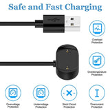 For Amazfit Gtr 2 Charger, Usb Charging Cable For T-Rex Pro, Gtr 2E, Gts 2, Gts 2E, Gts 2 / Gts 4 Mini, Bip 5, Bip 3, Bip U Pro, Zepp E/Z Smartwatch (2-Pack, 3.3Ft/100Cm)